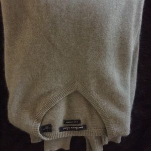 men’s light grey green cashmere neck sweater L